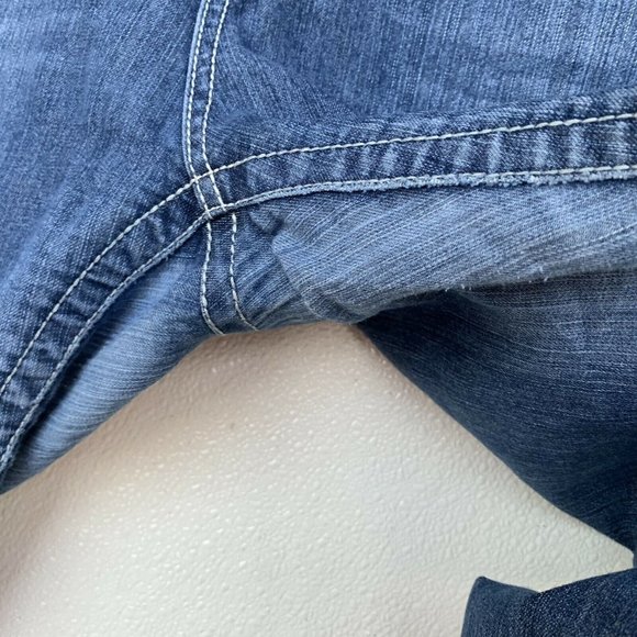 VGS Women Jeans Size 16 Blue Slim Boot Embroidery - Picture 9 of 11